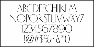 EVENING DRESS JNL by Jeff Levine Fonts — Decorative Font — thumbnail 3