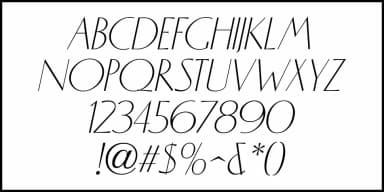 EVENING DRESS JNL by Jeff Levine Fonts — Decorative Font — thumbnail 5