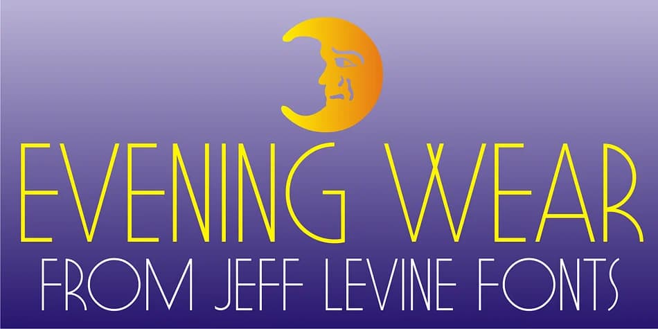 EVENING WEAR JNL by Jeff Levine Fonts — Decorative Font