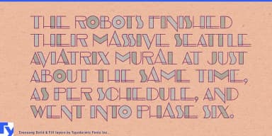 EVENSONG by Typodermic Fonts Inc. — Decorative Font — thumbnail 3