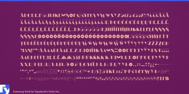 EVENSONG by Typodermic Fonts Inc. — Decorative Font — thumbnail 5
