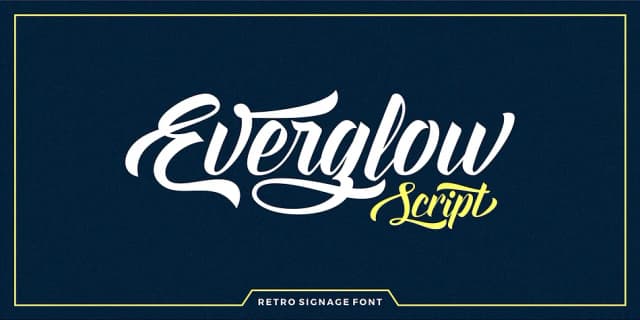 Everglow by Seniors Studio — Script Handwritten Font