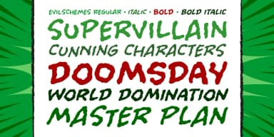 Evil Schemes by Comicraft — Decorative Font — thumbnail 2