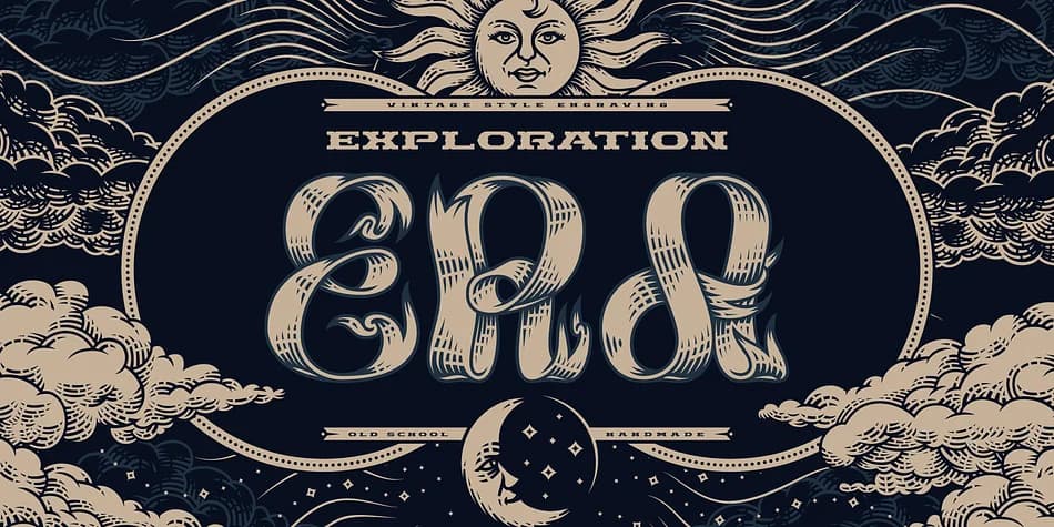 Exploration Era by Gleb Guralnyk — Decorative Font — preview 1