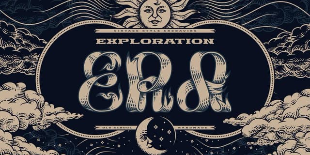 Exploration Era by Gleb Guralnyk — Decorative Font