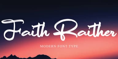 Faith Raither by Ayska — Script Handwritten Font — thumbnail 1