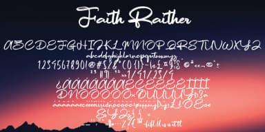 Faith Raither by Ayska — Script Handwritten Font — thumbnail 2