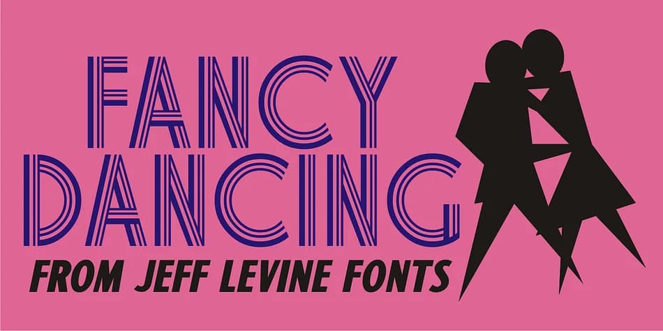 FANCY DANCING JNL by Jeff Levine Fonts — Decorative Font