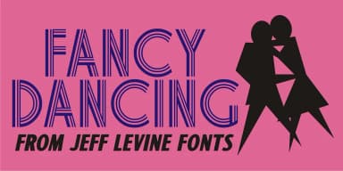 FANCY DANCING JNL by Jeff Levine Fonts — Decorative Font — thumbnail 1