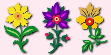 Fancy Flowers by Gerald Gallo Fonts — Dingbats Font — thumbnail 1