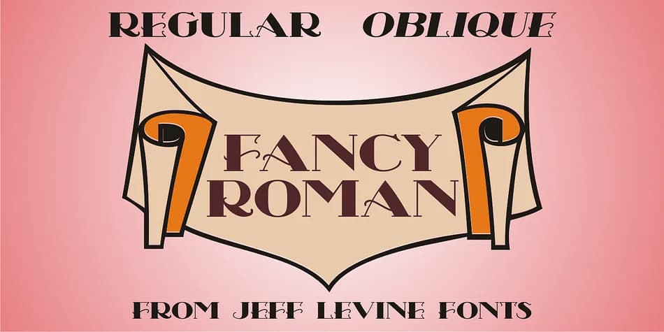 FANCY ROMAN JNL by Jeff Levine Fonts — Decorative Font