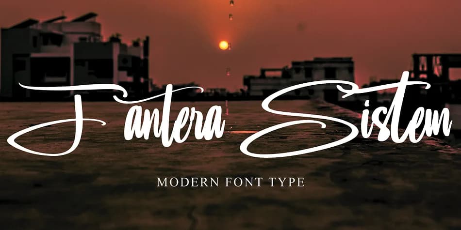 Fantera Sitem by Ayska — Script Handwritten Font