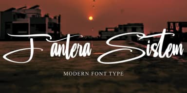 Fantera Sitem by Ayska — Script Handwritten Font — thumbnail 1