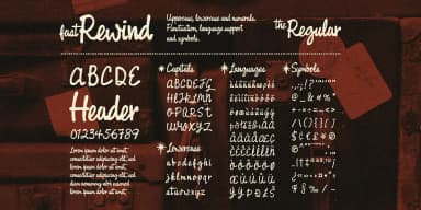 Fast Rewind by Wingsart Studio — Script Handwritten Font — thumbnail 2
