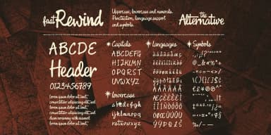 Fast Rewind by Wingsart Studio — Script Handwritten Font — thumbnail 3