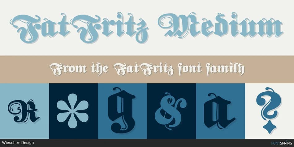 FatFritz by Wiescher-Design — Blackletter Font
