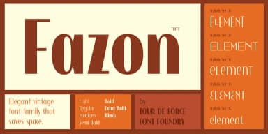 Fazon by Tour de Force Font Foundry — Decorative Font — thumbnail 1