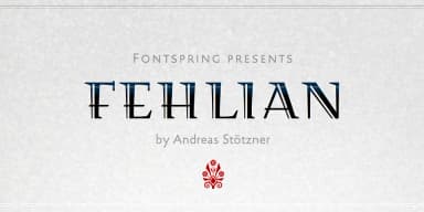 FEHLIAN by Andreas Stötzner — Decorative Font — thumbnail 1