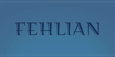 FEHLIAN by Andreas Stötzner — Decorative Font — thumbnail 2