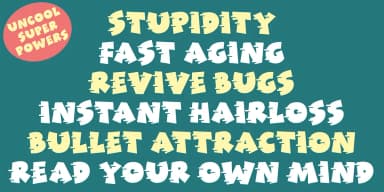 FICTIONAL POWERS by Pizzadude.dk — Decorative Font — thumbnail 3