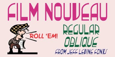 FILM NOUVEAU JNL by Jeff Levine Fonts — Decorative Font — thumbnail 1