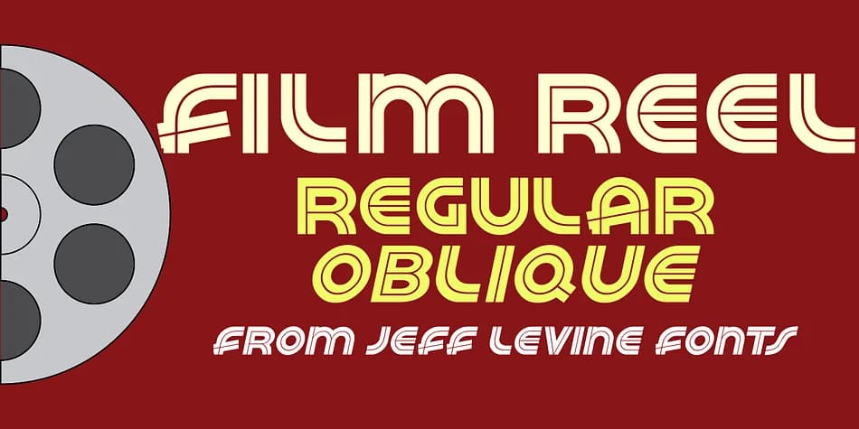 FILM REEL JNL by Jeff Levine Fonts — Decorative Font