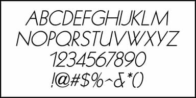 FILM SCHEDULE JNL by Jeff Levine Fonts — Decorative Font — thumbnail 5