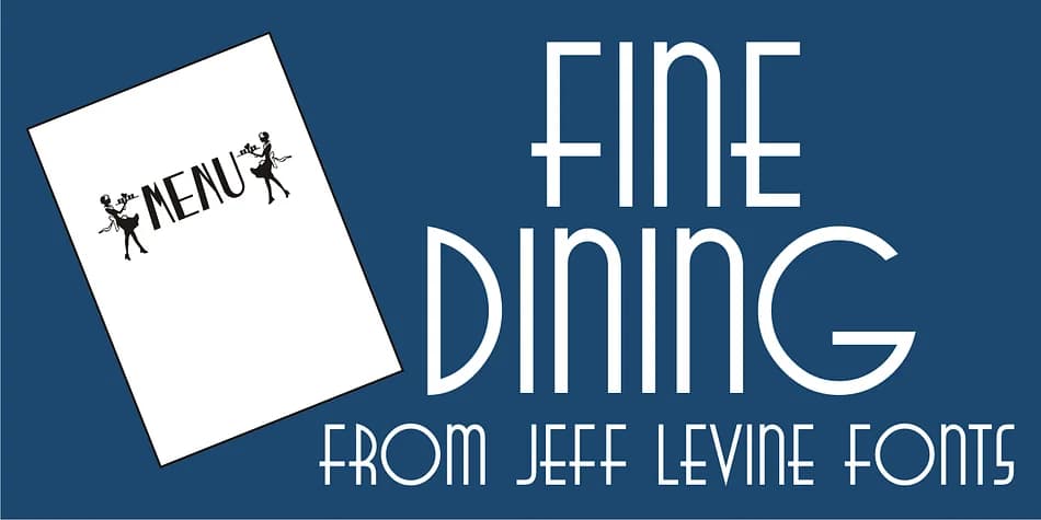 FINE DINING JNL by Jeff Levine Fonts — Decorative Font