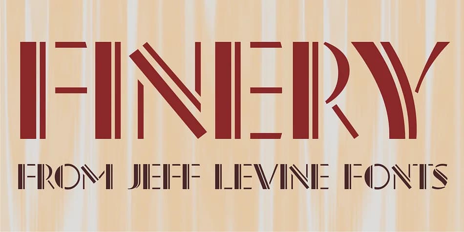FINERY JNL by Jeff Levine Fonts — Decorative Font