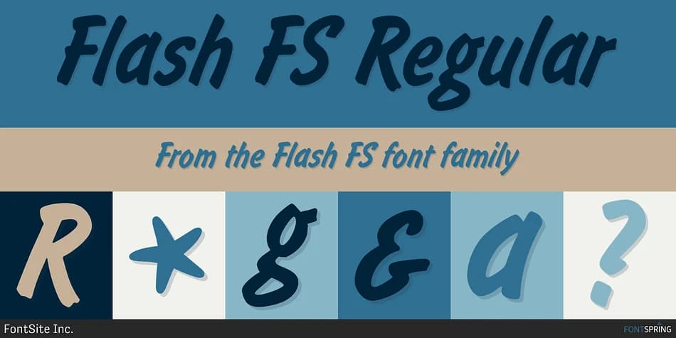 Flash FS by FontSite Inc. — Script Handwritten Font