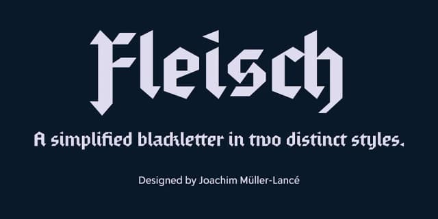 Fleisch by Delve Fonts — Blackletter Font