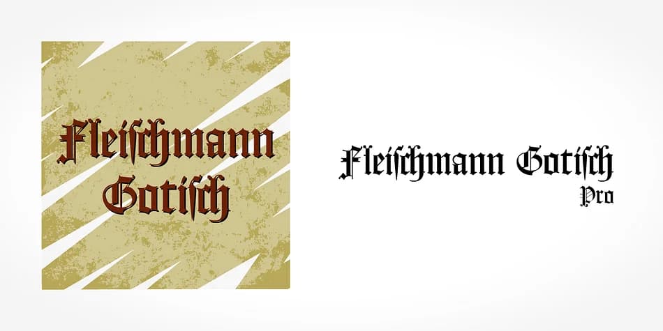 Fleischmann Gotisch Pro by SoftMaker — Blackletter Font