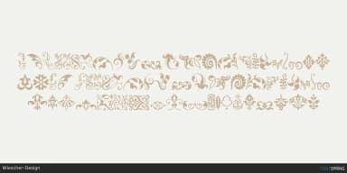 Fleurons Four by Wiescher-Design — Dingbats Font — thumbnail 1