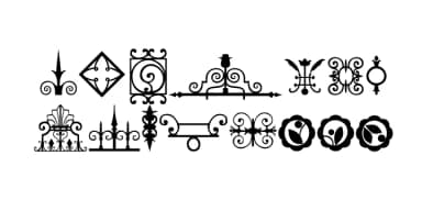 Fleurons of Paris by Outside the Line — Dingbats Font — thumbnail 3