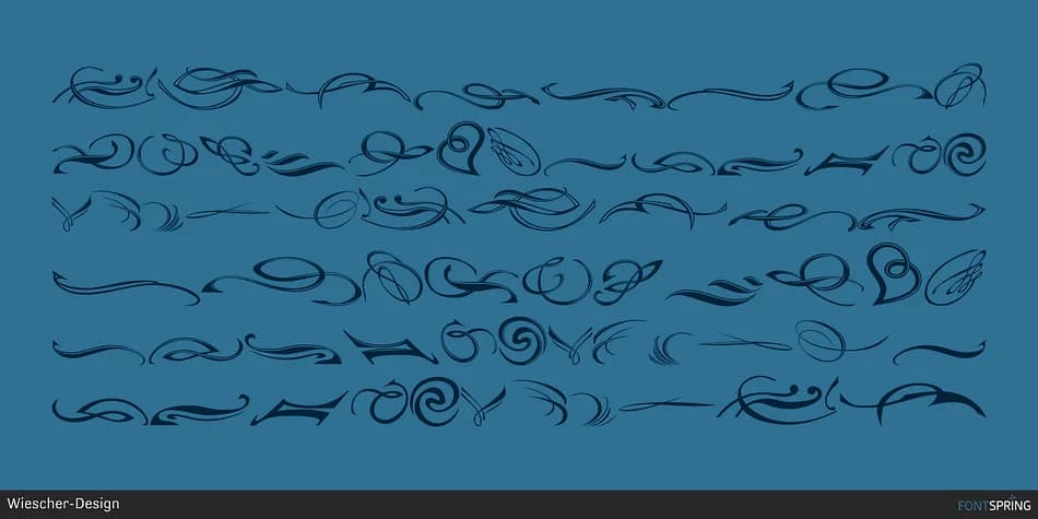 Fleurons One by Wiescher-Design — Dingbats Font