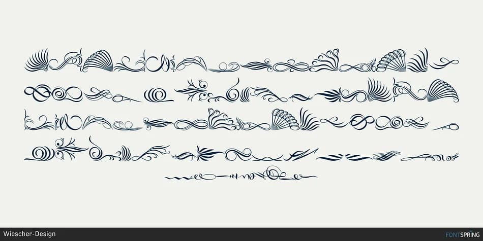 Fleurons Two by Wiescher-Design — Dingbats Font