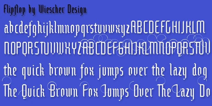 Flipflop by Wiescher-Design — Blackletter Font