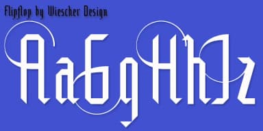 Flipflop by Wiescher-Design — Blackletter Font — thumbnail 2