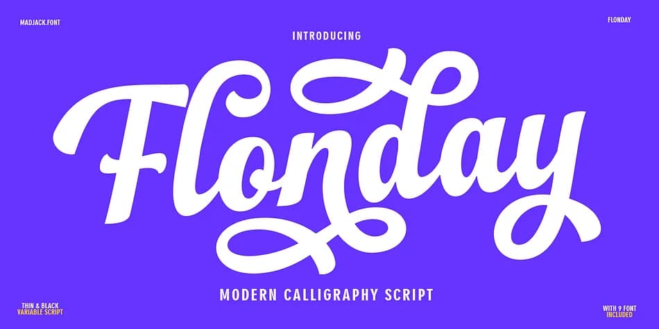 Flonday by madjack.font — Script Handwritten Font — preview 1