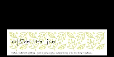Flower and Leaf Borders by Outside the Line — Dingbats Font — thumbnail 1