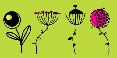 Flower Doodles by Outside the Line — Dingbats Font — thumbnail 1