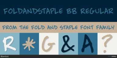 FOLD AND STAPLE by Blambot — Decorative Font — thumbnail 1