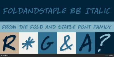 FOLD AND STAPLE by Blambot — Decorative Font — thumbnail 2