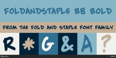 FOLD AND STAPLE by Blambot — Decorative Font — thumbnail 3