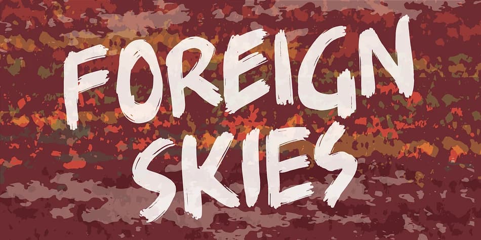Foreign Skies by Pizzadude.dk — Display Font
