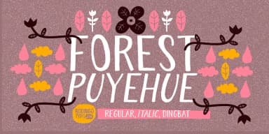 Forest Puyehue by Rodrigo Typo — Dingbats Font — thumbnail 2