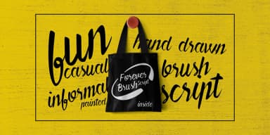 Forever Brush Script by Pedro Teixeira — Script Handwritten Font — thumbnail 2
