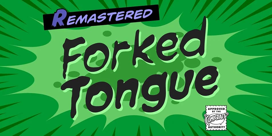 Forked Tongue by Comicraft — Decorative Font