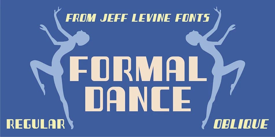 FORMAL DANCE JNL by Jeff Levine Fonts — Decorative Font