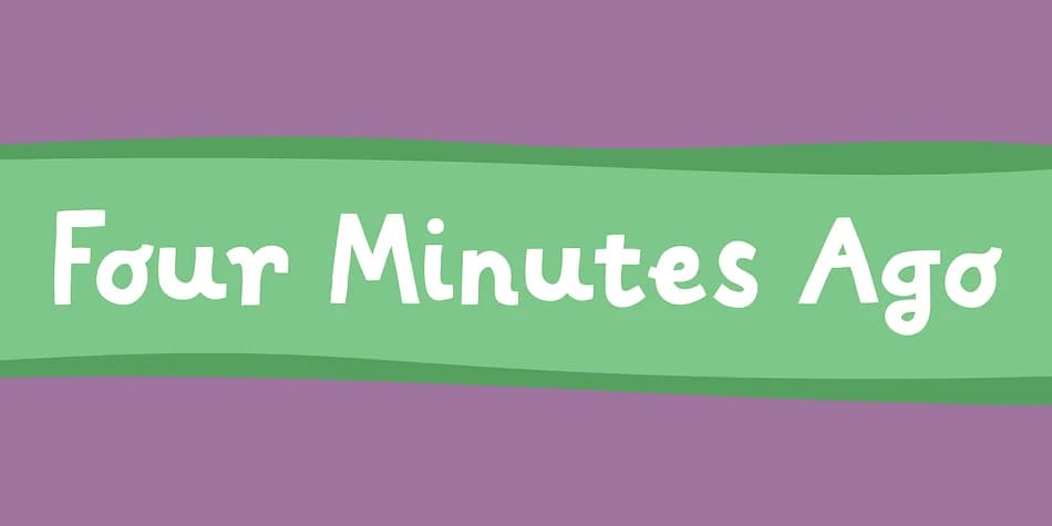 Four Minutes Ago by Bogstav — Display Font